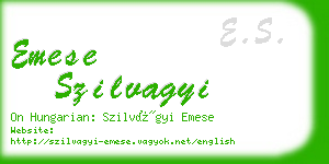 emese szilvagyi business card